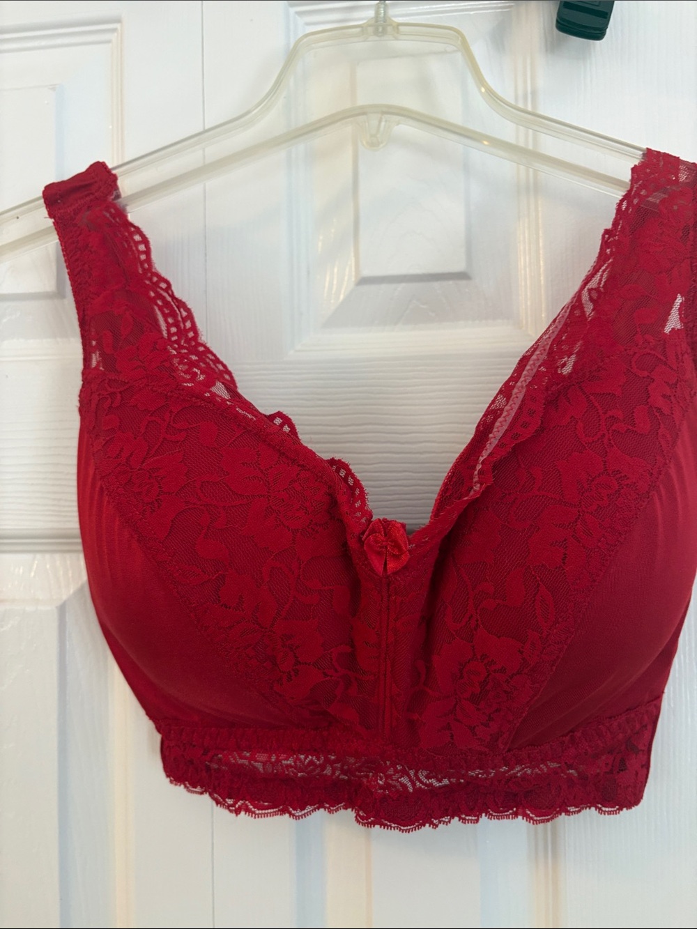 633 Rhonda Shear Red Lace Bralette - Women Intimates